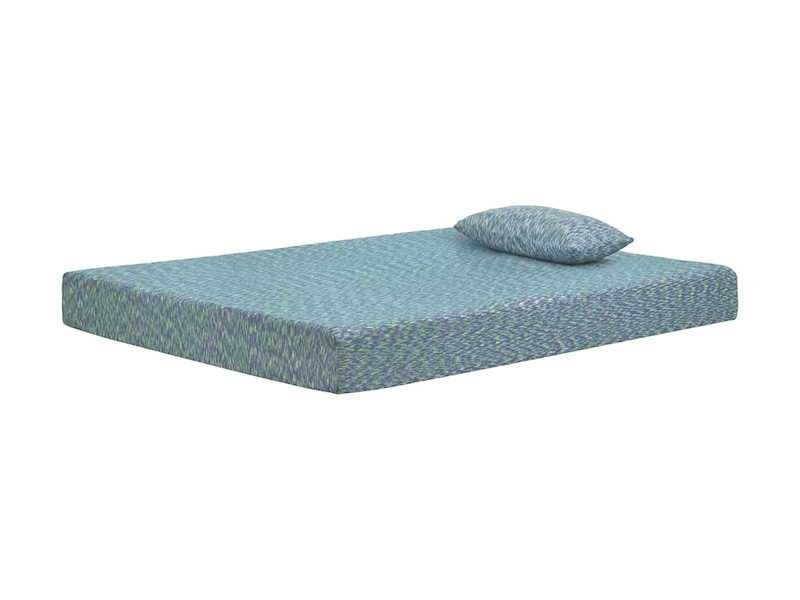 Sierra Sleep iKidz Blue Full Mattress and Pillow 2/CN in Blue - M65821