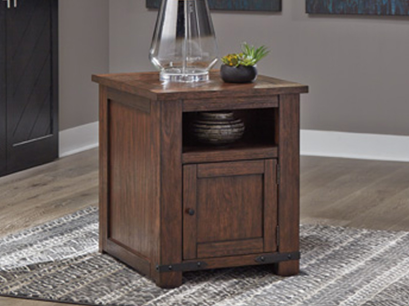 Signature Design by Ashley Budmore Rectangular End Table T372-3 Brown