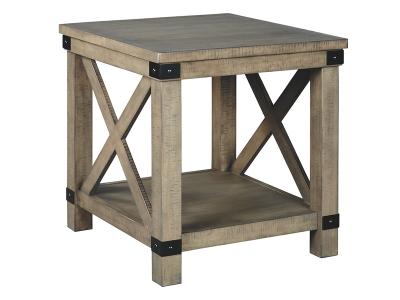 Signature Design by Ashley Aldwin Rectangular End Table T457-3 Gray