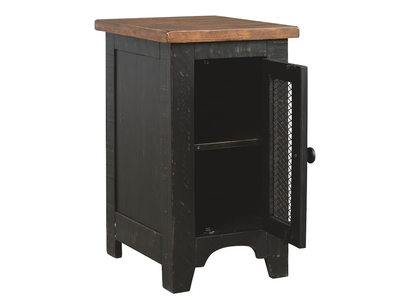 Signature Design by Ashley Valebeck Chair Side End Table T468-7 Black/Brown
