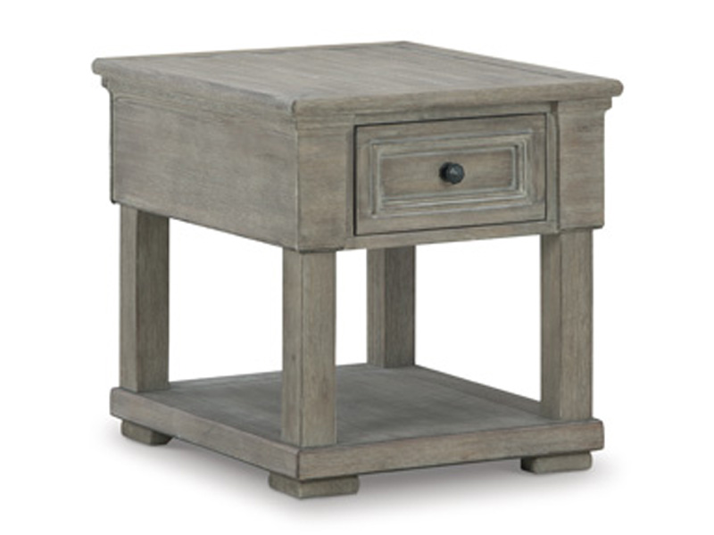 Ashley Furniture Moreshire Rectangular End Table in Bisque - T659-3