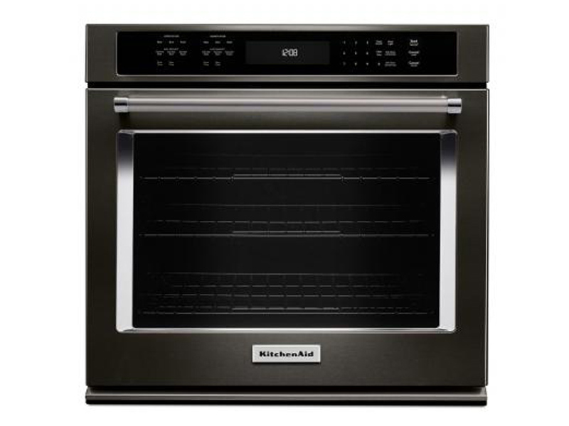30" KitchenAid 5.0 Cu. Ft. Single Wall Oven With Even-Heat True Convection - KOSE500EBS