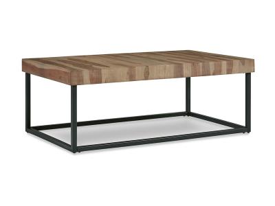 Ashley Furniture Bellwick Rectangular Cocktail Table Natural/Black - T777-1