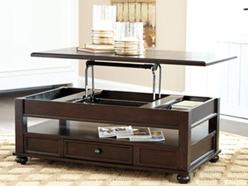 Signature Design by Ashley Barilanni Lift Top Cocktail Table T934-9 Dark Brown