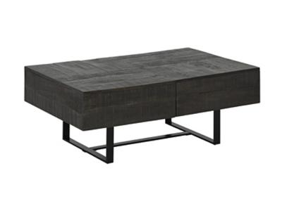 Ashley Furniture Kevmart Rectangular Cocktail Table Grayish Brown/Black - T828-20