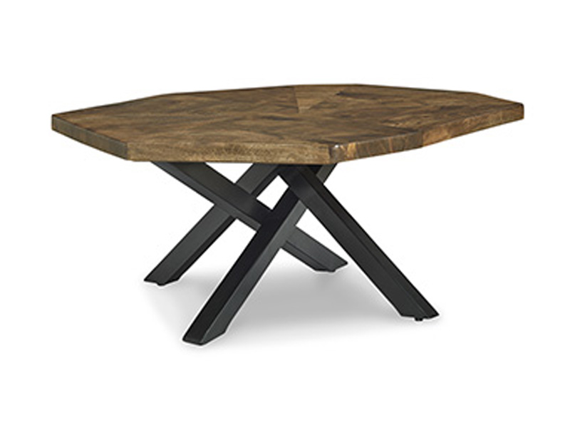 Signature Design by Ashley Haileeton Oval Cocktail Table T806-8 Brown/Black