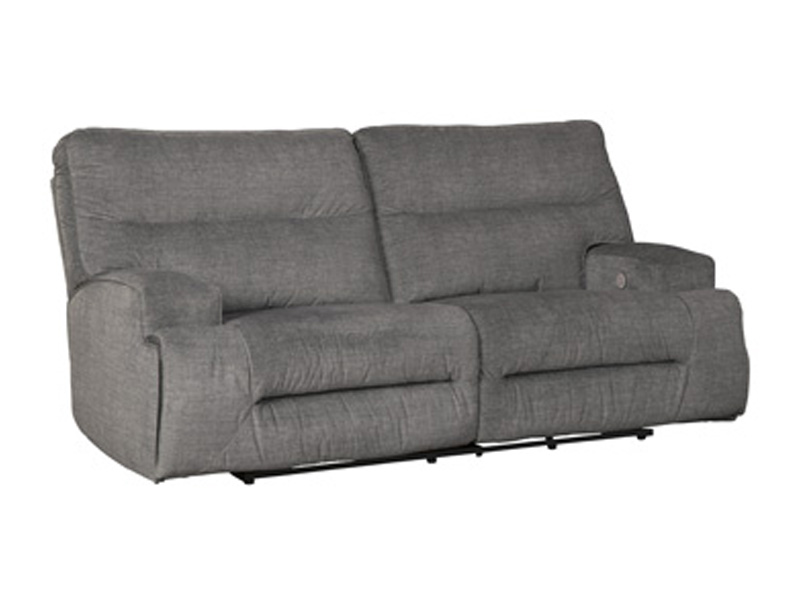 Signature Design by Ashley Coombs 2 Seat Reclining Power Sofa in Charcoal - 4530247