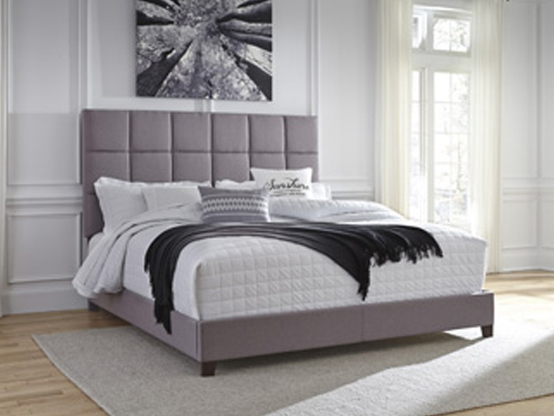 Signature Design by Ashley Dolante King Upholstered Bed B130-382 Gray