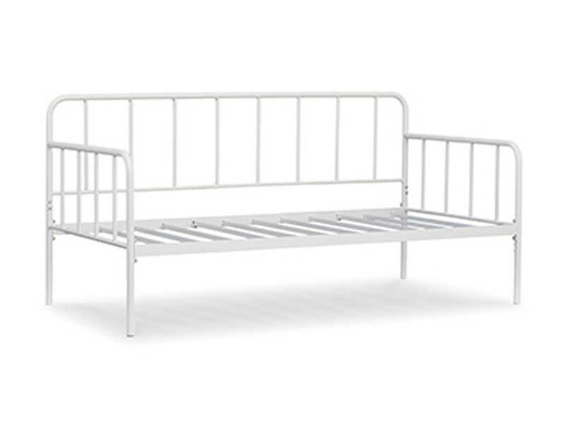 Signature Design by Ashley Trentlore Twin Metal Day Bed w/Platform B076-280 White