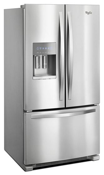 36" Whirlpool 25 Cu. Ft. French Door Refrigerator In Fingerprint Resistant Stainless Steel - WRF555SDFZ
