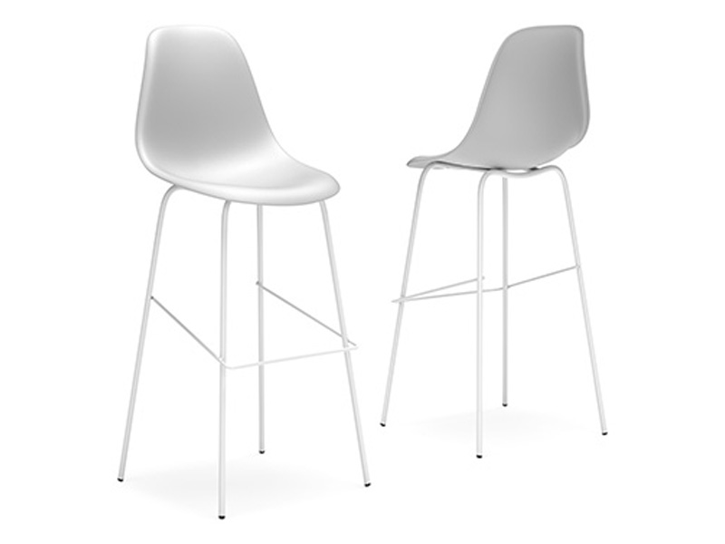 Signature Design by Ashley Forestead Tall Barstool (2/CN) D130-230 White