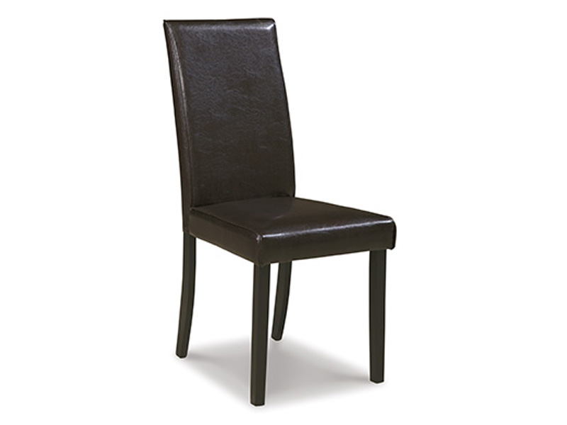 Signature Design by Ashley Kimonte Dining UPH Side Chair (2/CN) Dark Brown - D250-02