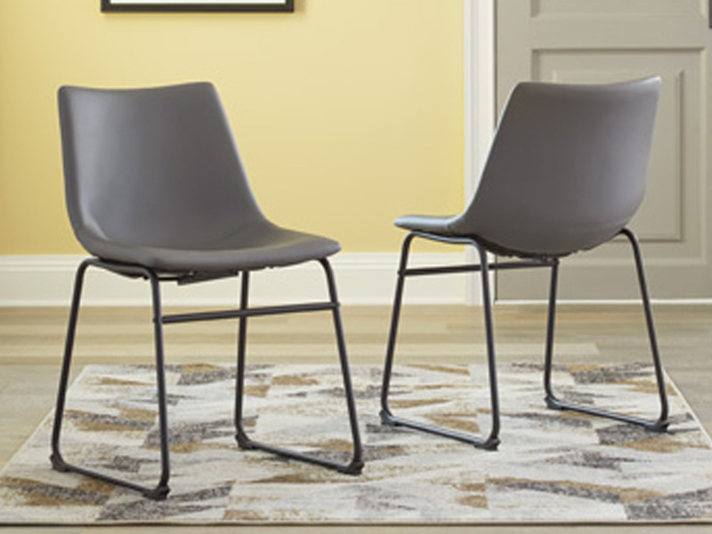 Signature Design by Ashley Centiar Dining UPH Side Chair (2/CN) Gray - D372-08