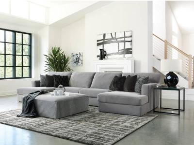 Jackson Furniture Fabric Carlsbad Modular Sectional in Charcoal - Carlsbad 3301 4 pc(Ch)