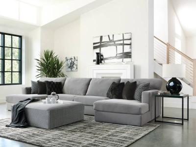 Jackson Furniture Fabric Carlsbad Modular Sectional in Charcoal - Carlsbad 3301 3 pc(Ch)
