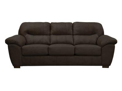Jackson Furniture Legend Faux Leather Fabric Sofa in Chocolate - 4455-03 1412-59 / 1413-59