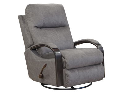 Catnapper Niles Series Swivel Glider Recliner in Graphite - 4703-5 2792-28