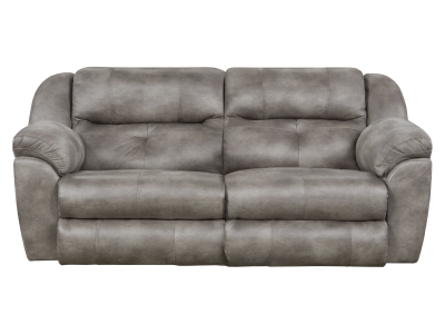 Carnapper Ferrington Power Headrest Power Lay Flat Reclining Sofa in Steel - 61891 1300-28