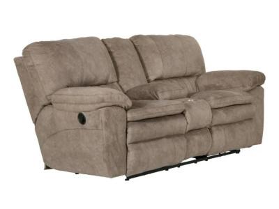 Catnapper Reyes Portabella Reclining Lay Flat Console Loveseat with Storage and Cupholders -  2409 2792-26