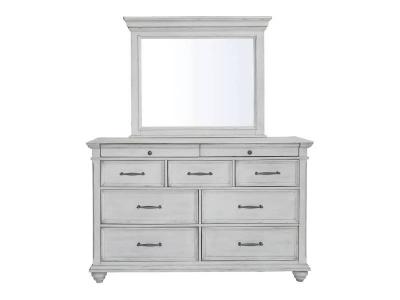 Benchcraft Kanwyn Whitewash Dresser And Bedroom Mirror - B777-31 / B777-36