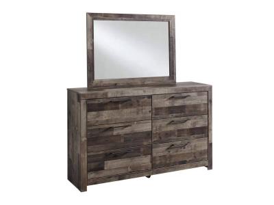 Benchcraft Derekson Dresser and Mirror in Multi Gray - B200-31 / B200-36