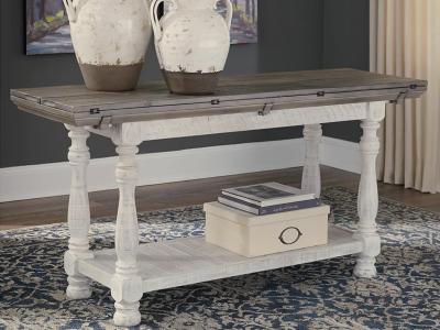 Signature Design by Ashley Havalance Flip Top Sofa Table T814-4 Gray/White