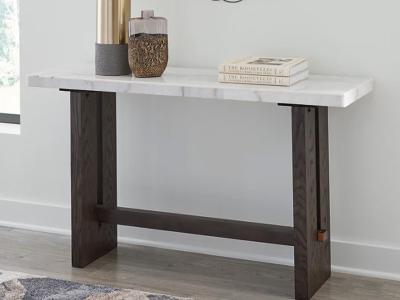 Ashley Furniture Burkhaus Sofa Table White/Dark Brown - T779-4
