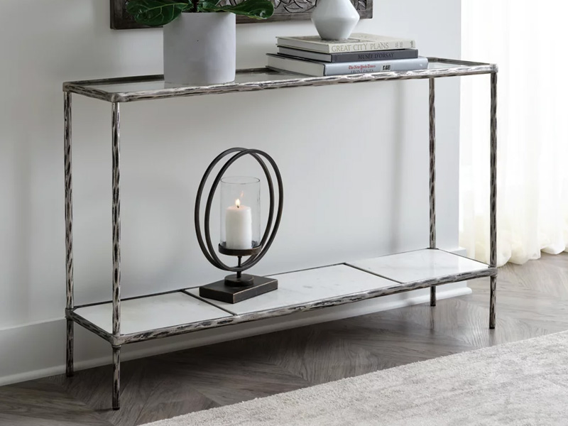Ashley Furniture Ryandale Console Sofa Table Antique Pewter Finish - A4000453 