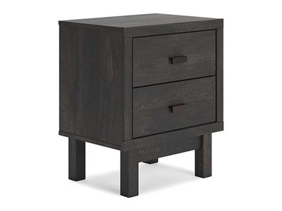Signature Design by Ashley Toretto Two Drawer Night Stand Charcoal - B1388-92