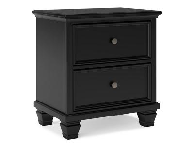Ashley Furniture Lanolee Two Drawer Night Stand Black - B687-92