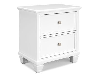 Signature Design by Ashley Fortman Two Drawer Night Stand White - B680-92