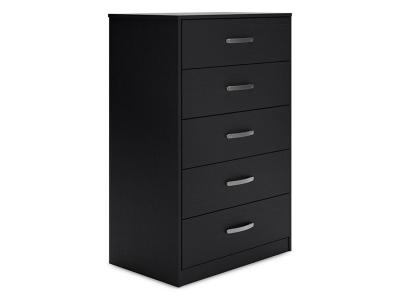 Signature Design by Ashley Finch Five Drawer Chest in Black - EB3392-245 