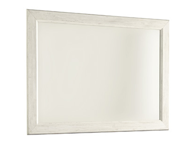 Signature Design by Ashley Willowton Bedroom Mirror in Whitewash - B267-36