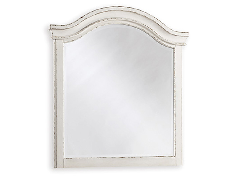 Signature Design by Ashley Realyn Youth Mirror Chipped White - B743-26