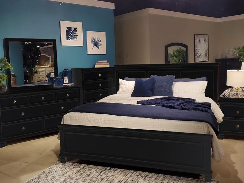 Ashley B687 52 Furniture Lanolee Twin Panel Footboard Black