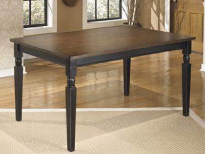 Signature Design by Ashley Owingsville Rectangular Dining Room Table Black/Brown - D580-25