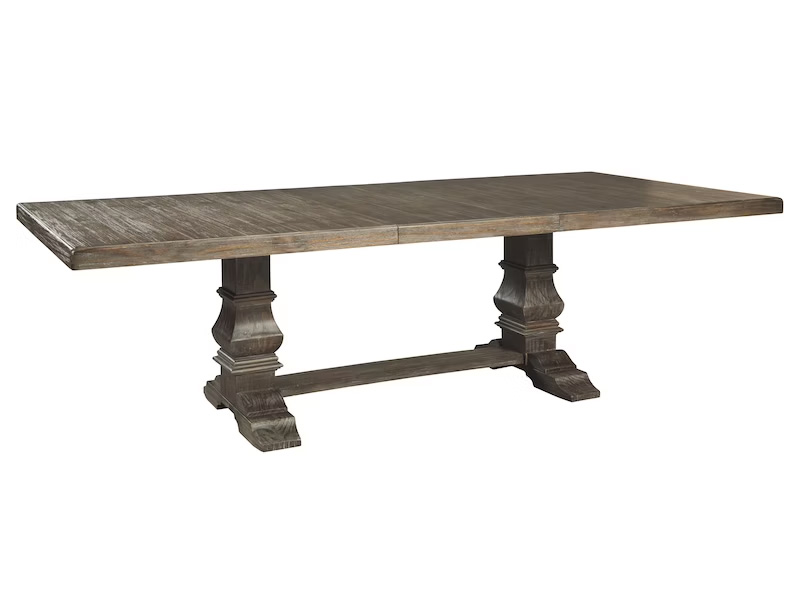 Ashley Furniture Wyndahl RECT DRM Extension Table Base D813-55B Rustic Brown