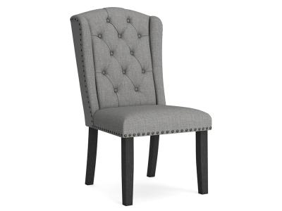 Signature Design by Ashley Furniture Jeanette Dining UPH Side Chair in Gray - D702-02