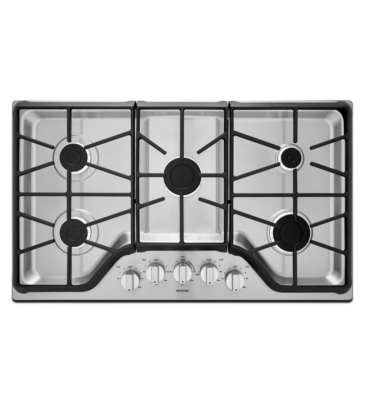  36" Maytag 5-Burner Gas Cooktop With Power Burner - MGC7536DS