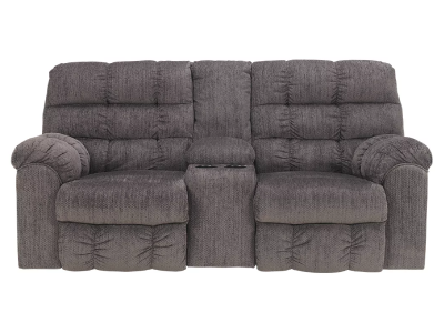 Signature Design by Ashley Acieona Manual Reclining Loveseat with Console in Slate - 5830094