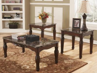 Signature Design by Ashley North Shore Occasional Table Set (3/CN) T533-13 Dark Brown