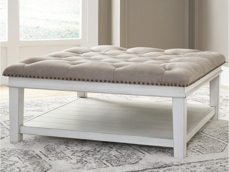 Signature Design by Ashley Kanwyn UPH Ottoman Cocktail Table T937-21 Whitewash
