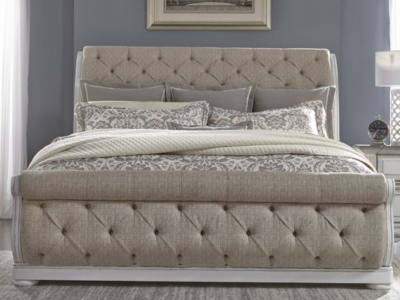Abbey Park King Upholstered Sleigh Bed - 520-BR-KUSL