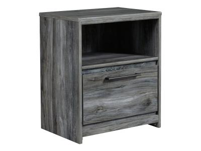 Signature Design by Ashley Baystorm One Drawer Night Stand in Gray - B221-91 