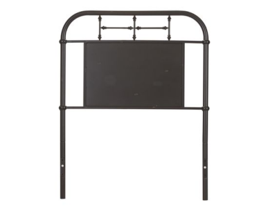 Vintage Series Twin Metal Headboard in Black - 179-BR11H-B