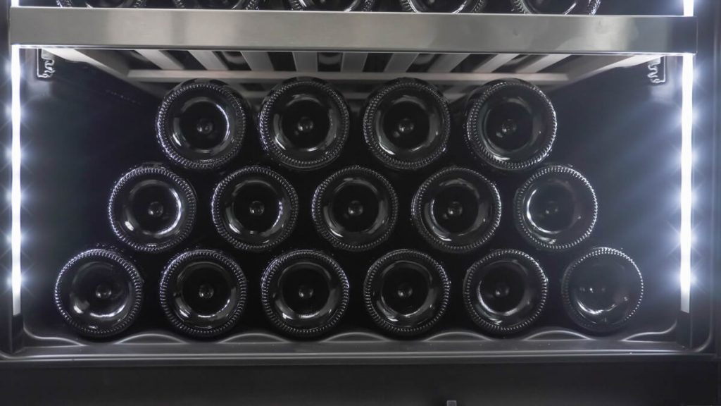 23" Silhouette Built-in Column 129 Bottles Wine Cooler - SPRWC140D1SS