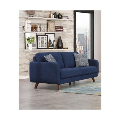 Noma Collection Loveseat with 2 Accent Toss Pillows in Lapis Blue - 9591BL-2