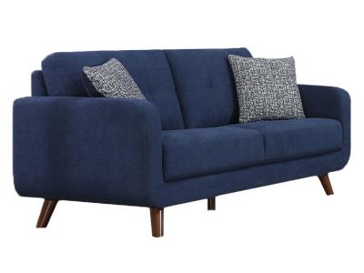 Noma Collection Loveseat with 2 Accent Toss Pillows - 9591BL-2