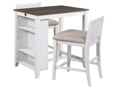 Daye Collection 3-Piece Pack Counter Height Set - 5773WH-32