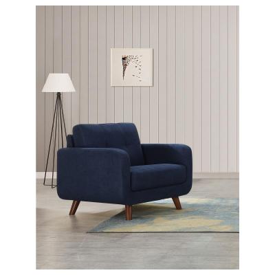 Noma Collection Chair With Soft Woven Upholstery in Lapis Blue - 9591BL-1